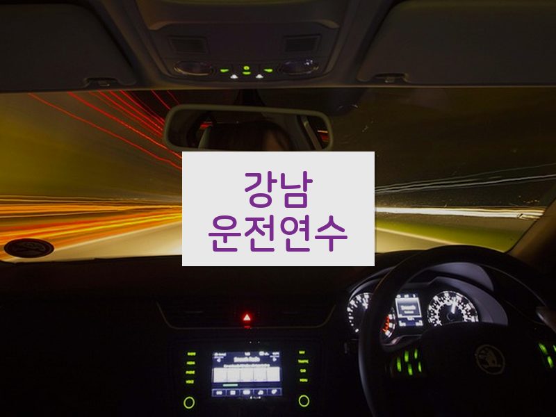 강남운전연수 후기