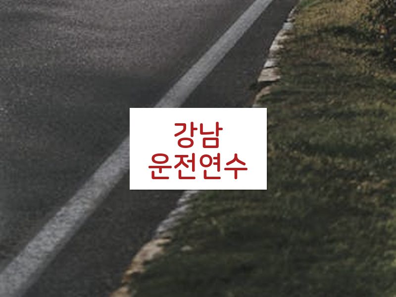 강남운전연수 후기