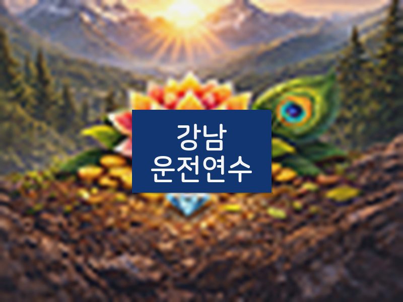 강남운전연수 후기