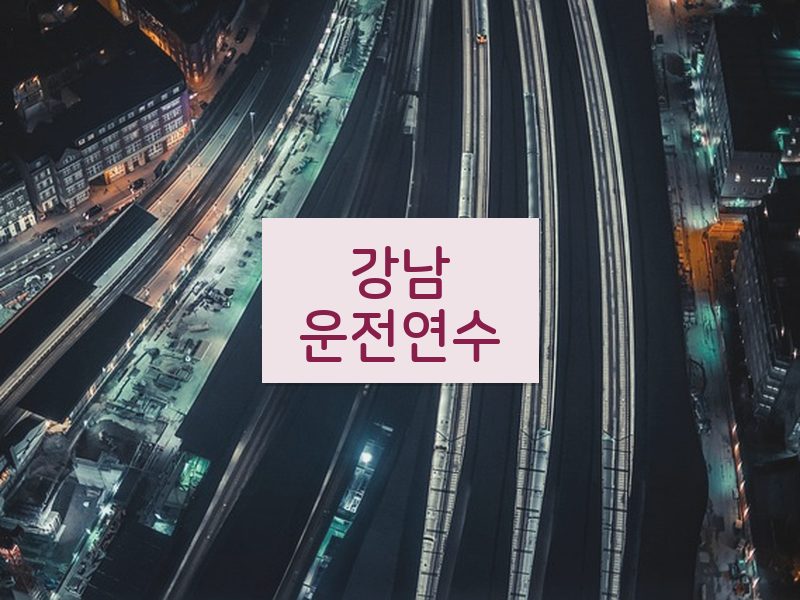 강남운전연수 후기