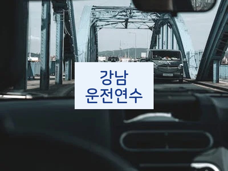 강남운전연수 후기