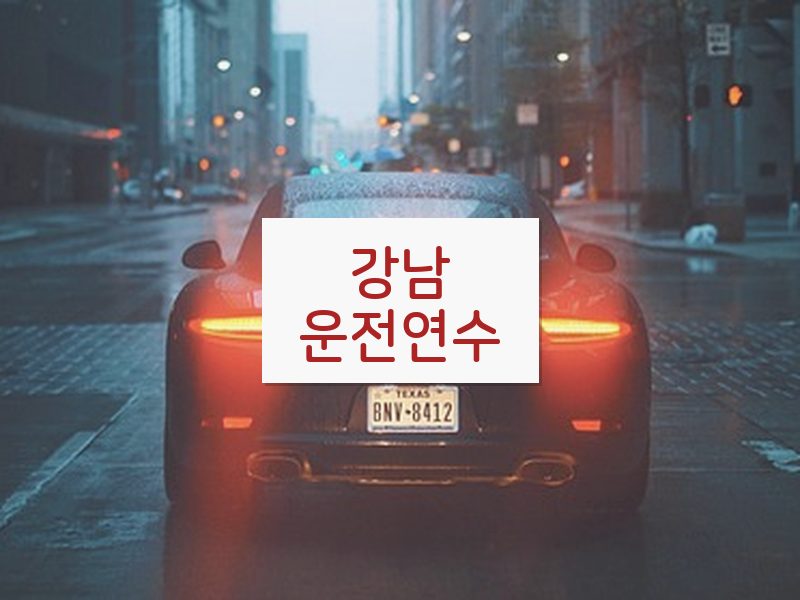 강남운전연수 후기