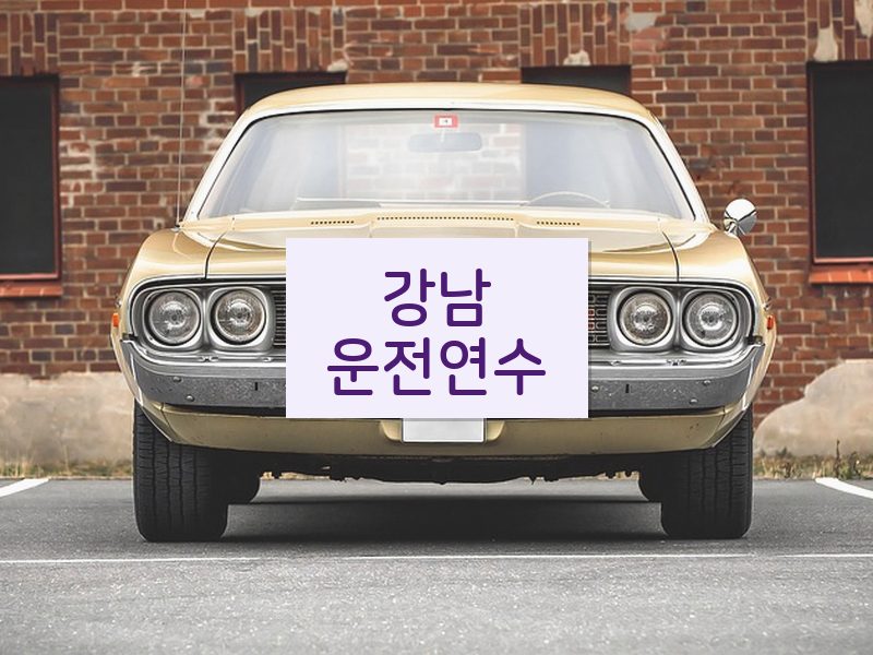 강남운전연수 후기