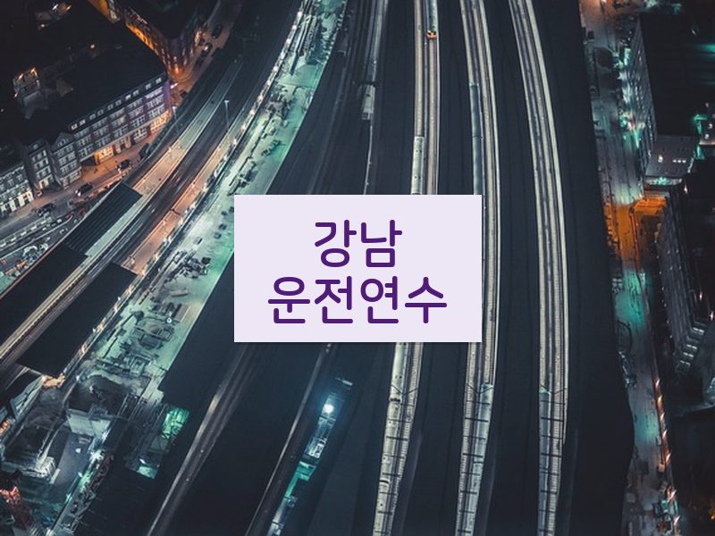 강남운전연수 후기