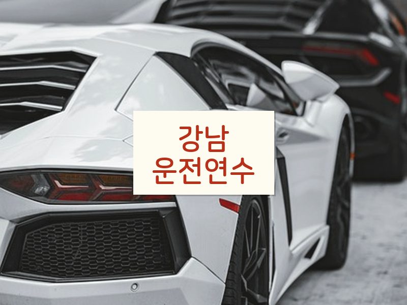 강남운전연수 후기