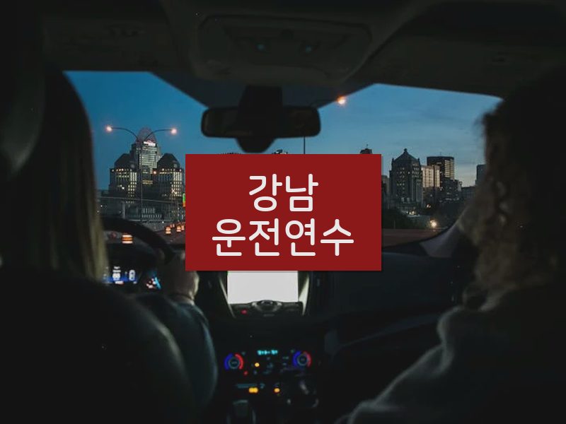 강남운전연수 후기