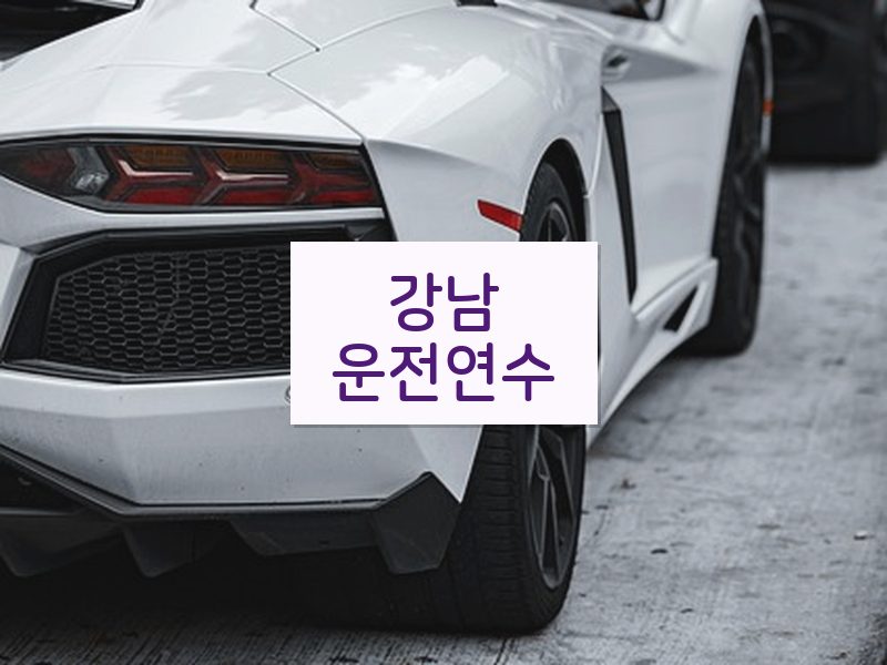 강남운전연수 후기