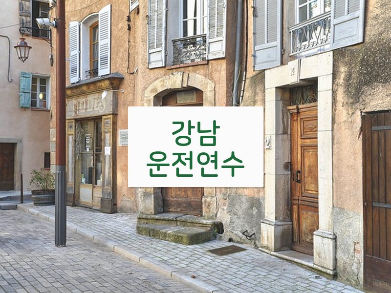 강남운전연수 후기