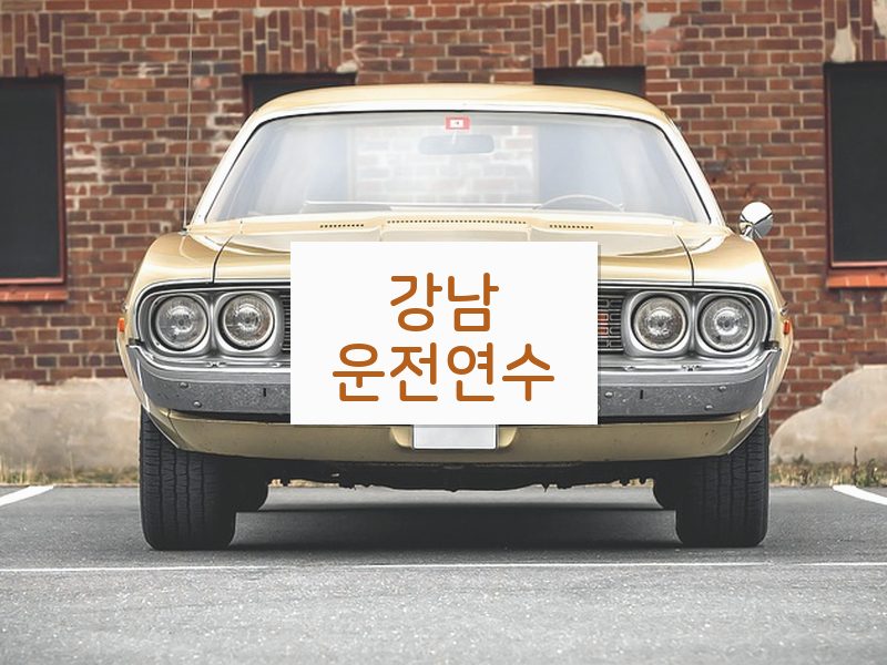 강남운전연수 후기