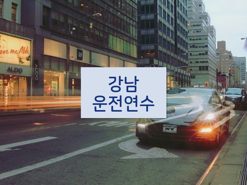 강남운전연수 후기