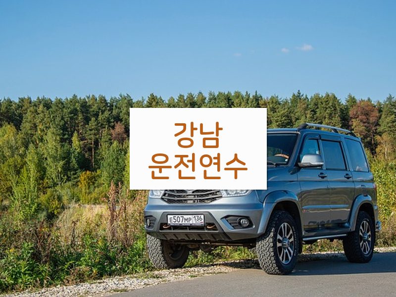 강남운전연수 후기