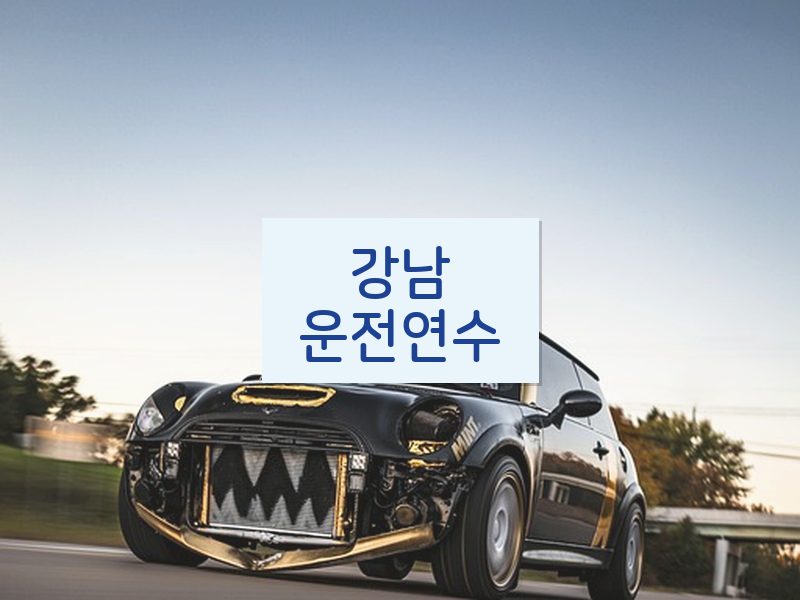 강남운전연수 후기