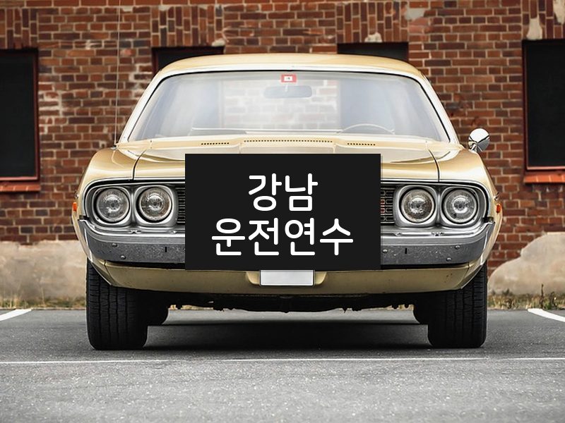 강남운전연수 후기