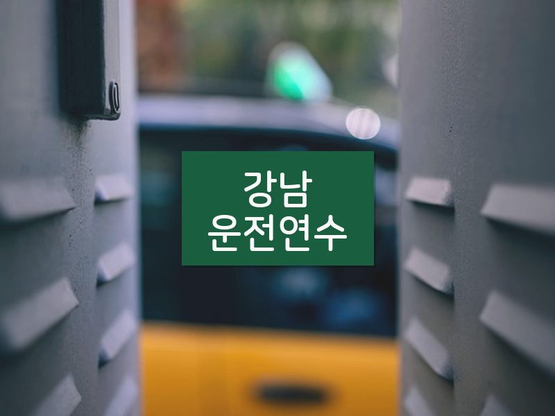 강남운전연수 후기