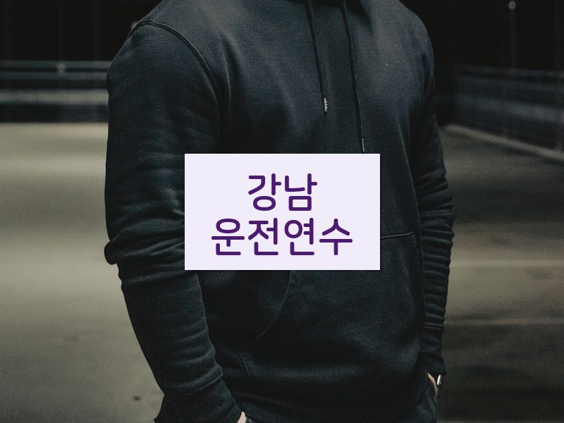 강남운전연수 후기