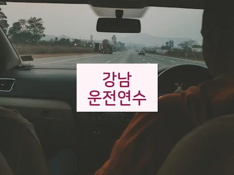 강남운전연수 후기