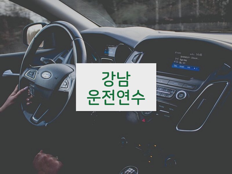 강남운전연수 후기