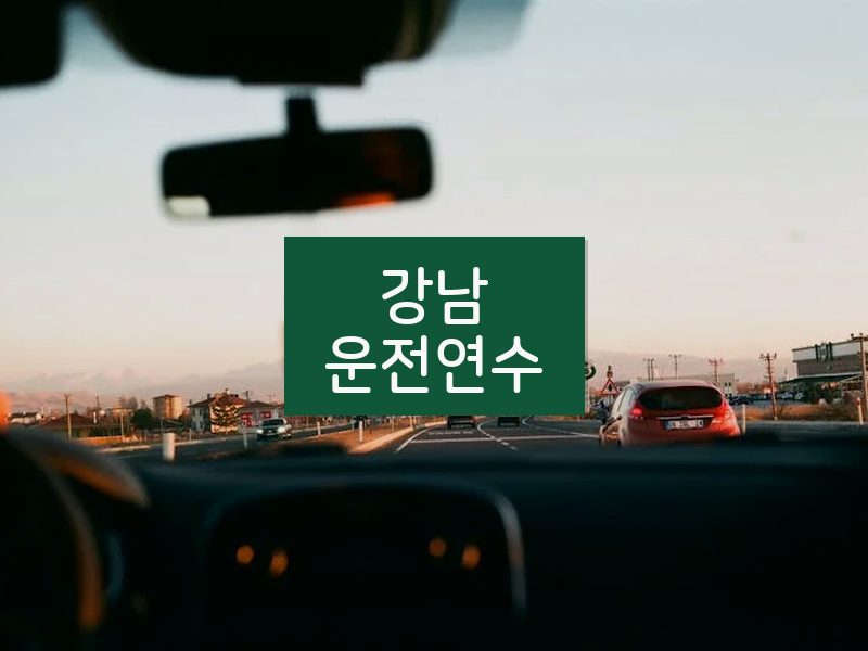 강남운전연수 후기