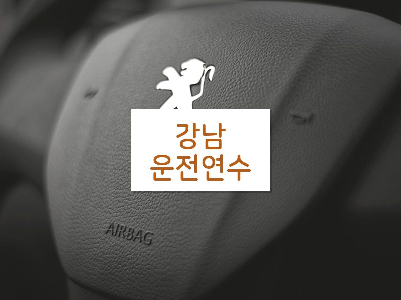 강남운전연수 후기