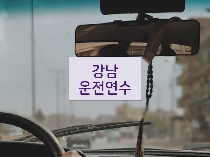 강남운전연수 후기