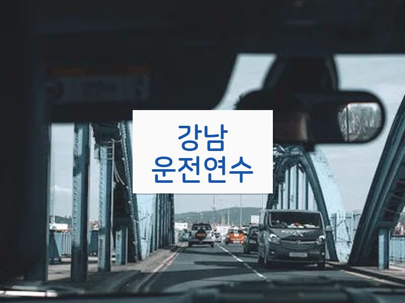 강남운전연수 후기