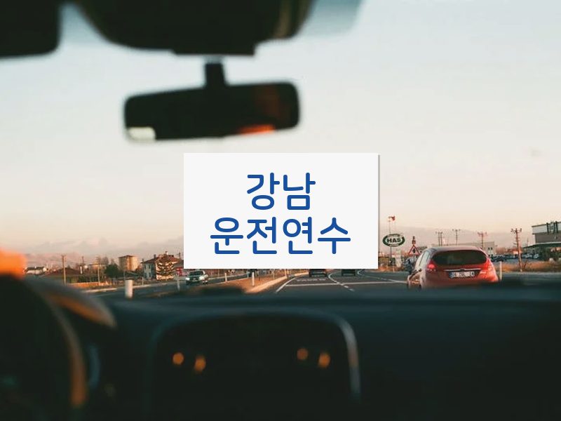 강남운전연수 후기