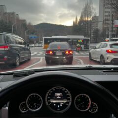 비오는 날 운전은 정말 어렵다