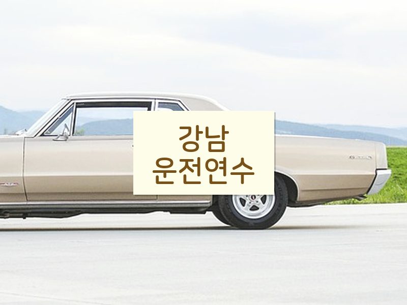 강남운전연수 후기