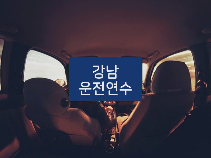 강남운전연수 후기