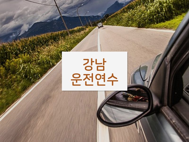 강남운전연수 후기