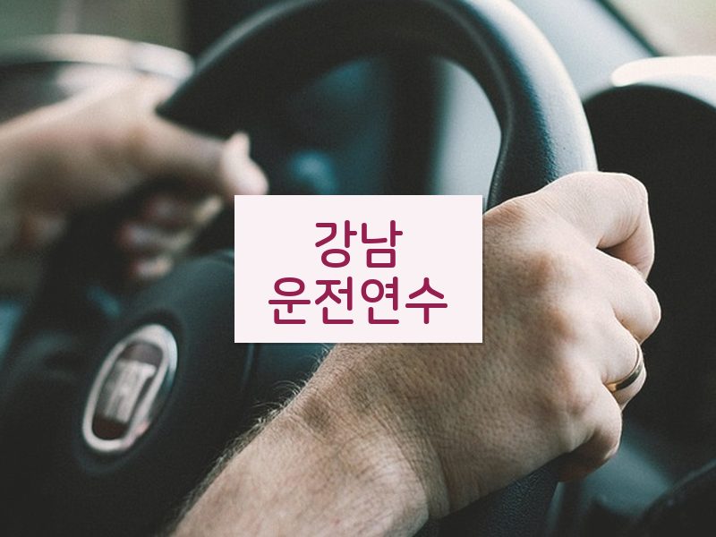 강남운전연수 후기